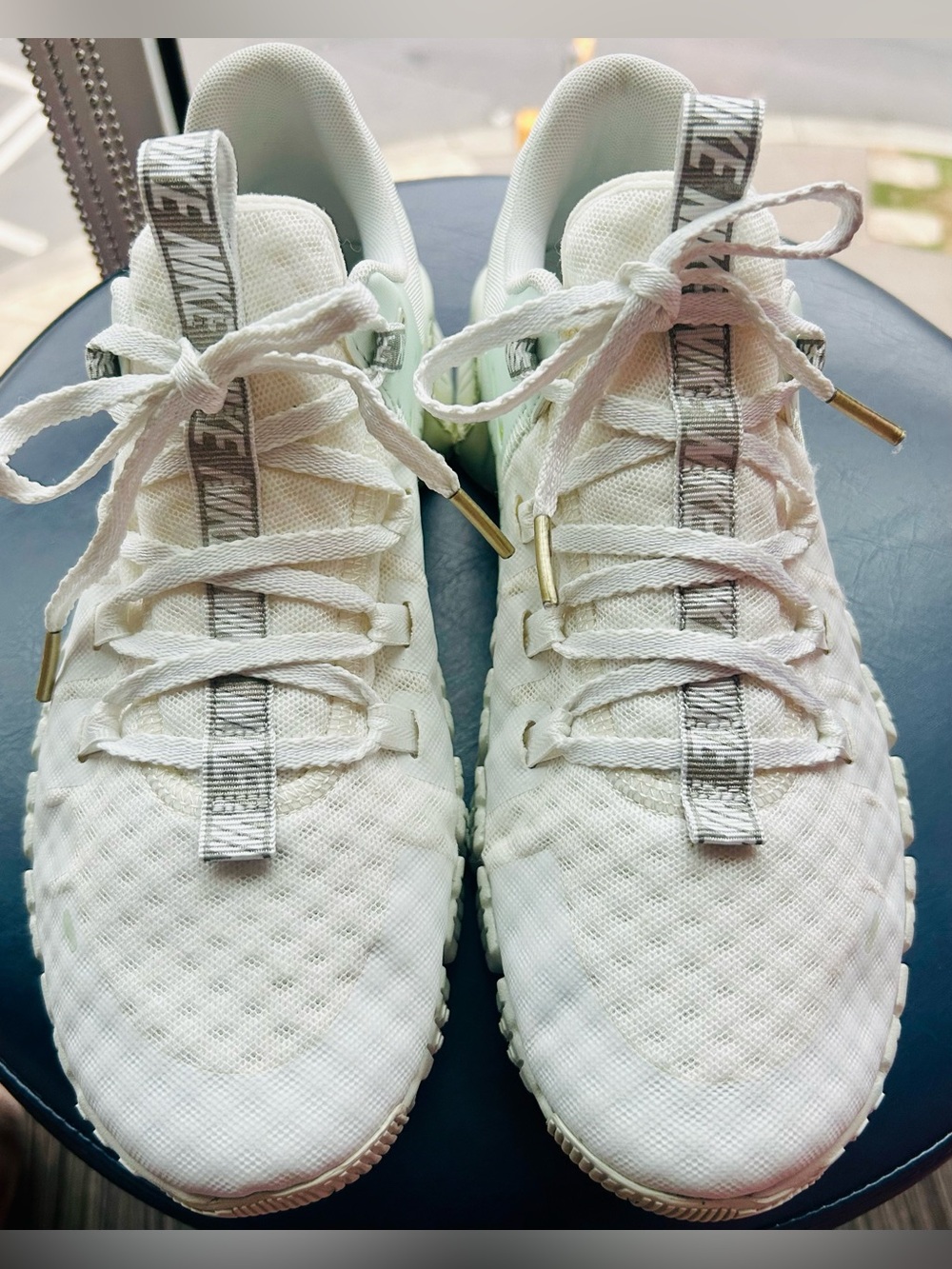 Nike Free Metcon 5 Training Shoes White & Mint Green (Women:10.5, Men: 8.5)